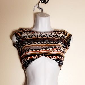 NO NAME MULTI-COLOR CROP TOP